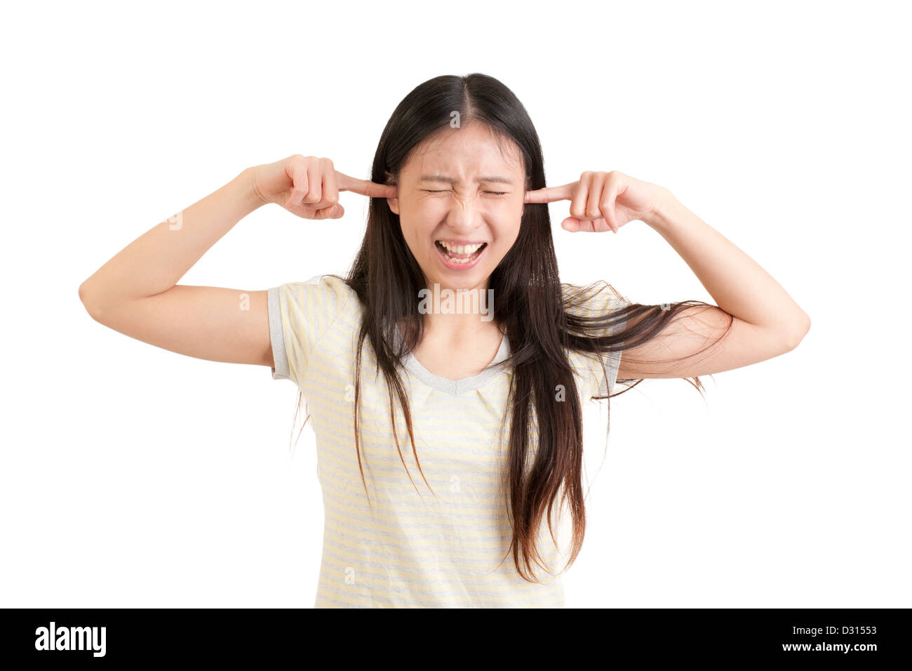 Donna cinese gesti Foto Stock