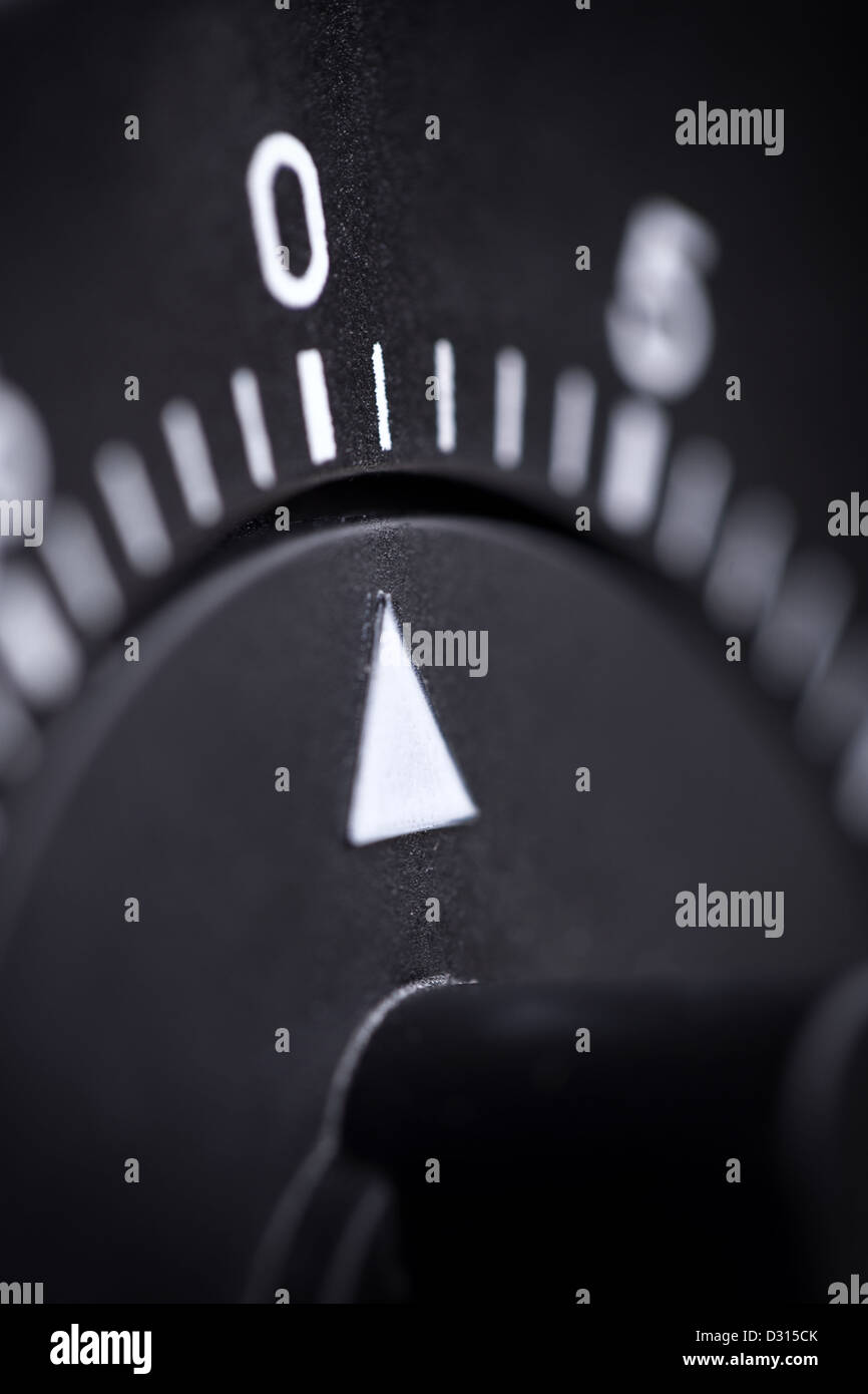 Dettaglio di ripresa macro di un uovo timer, con una profondità di campo ridotta Foto Stock