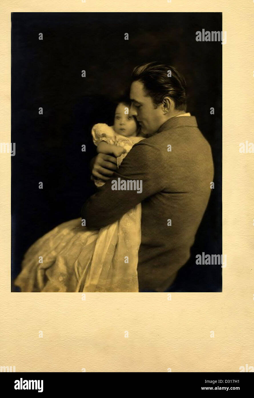 John Barrymore, sua figlia Diana Barrymore Foto Stock