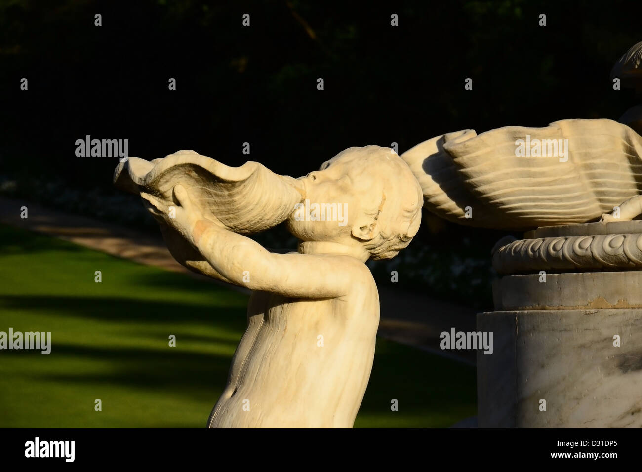 Bambino Statua fontana in Madrid Foto Stock