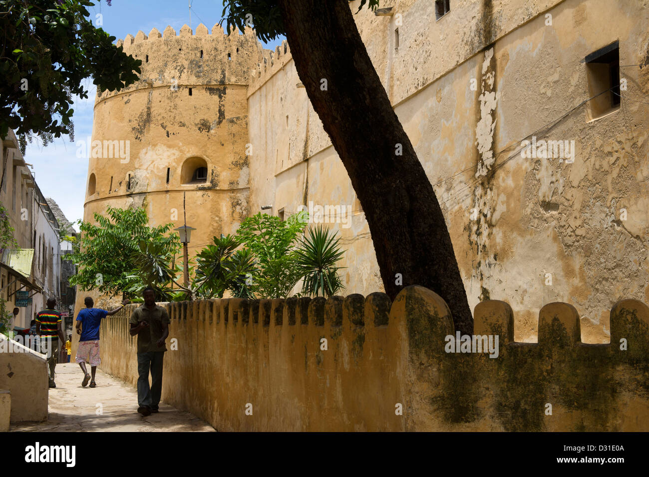 Il Fort, Lamu, l'arcipelago di Lamu, Kenya Foto Stock