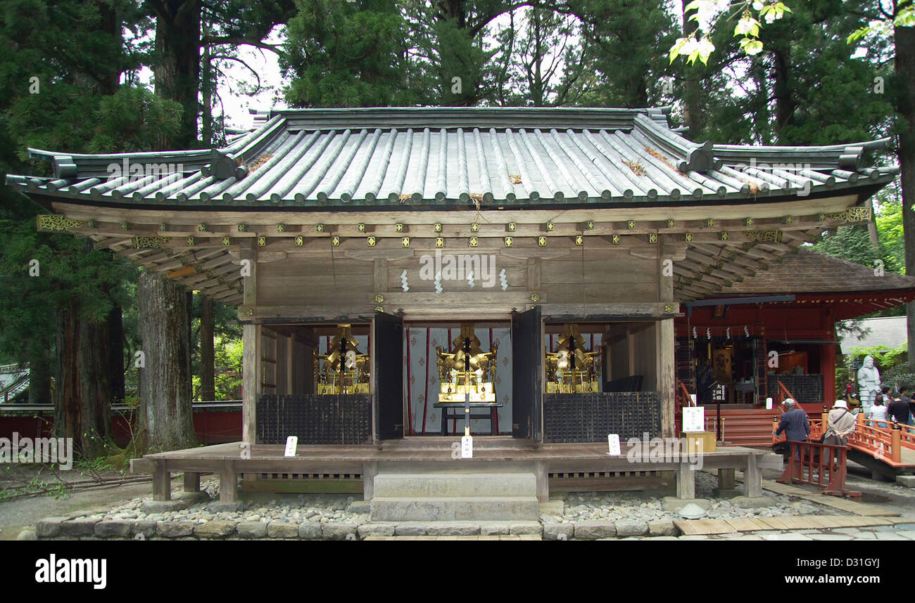 A mikoshi Futarasan Jinja 二荒山神社 in Nikko, Prefettura di Tochigi, Giappone Foto Stock