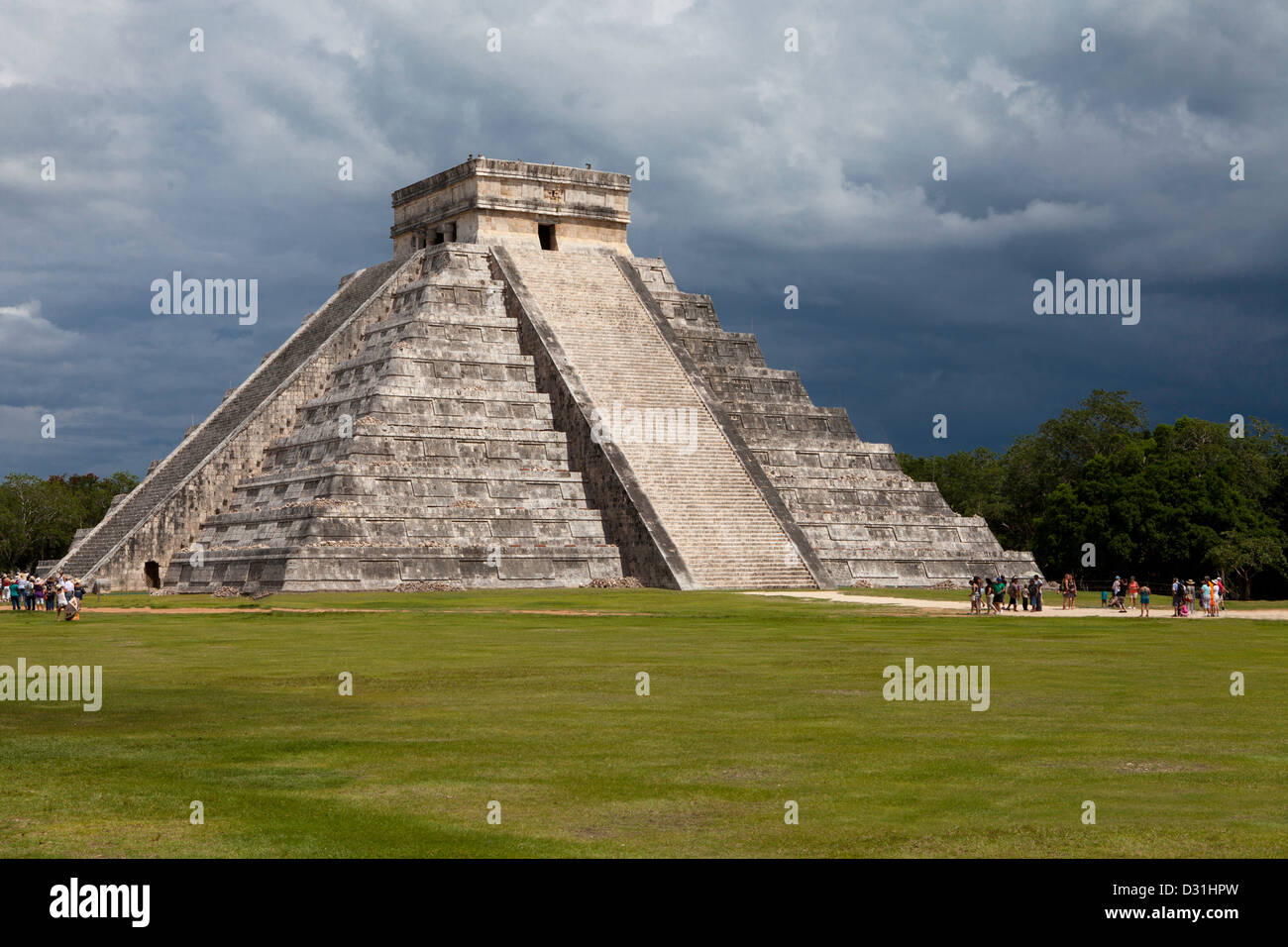La piramide Maya Chichen Itza, Messico Foto Stock