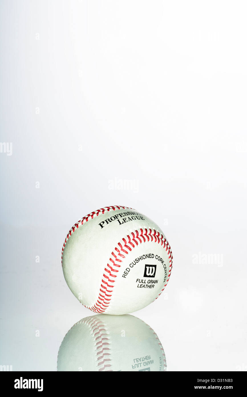 Il baseball, Baseballs, isolata, sfondo bianco, bianco, isolato su bianco, Tracciato di ritaglio di immagine a colori, nessuno, fotografia, Nascondi Foto Stock