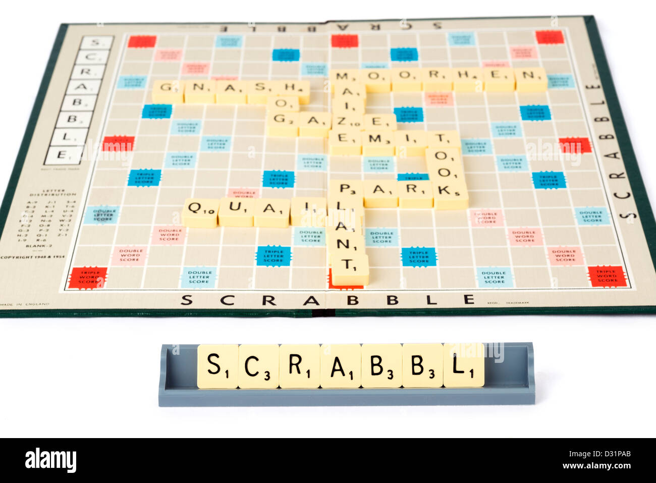 Scrabble gioco di bordo Foto Stock