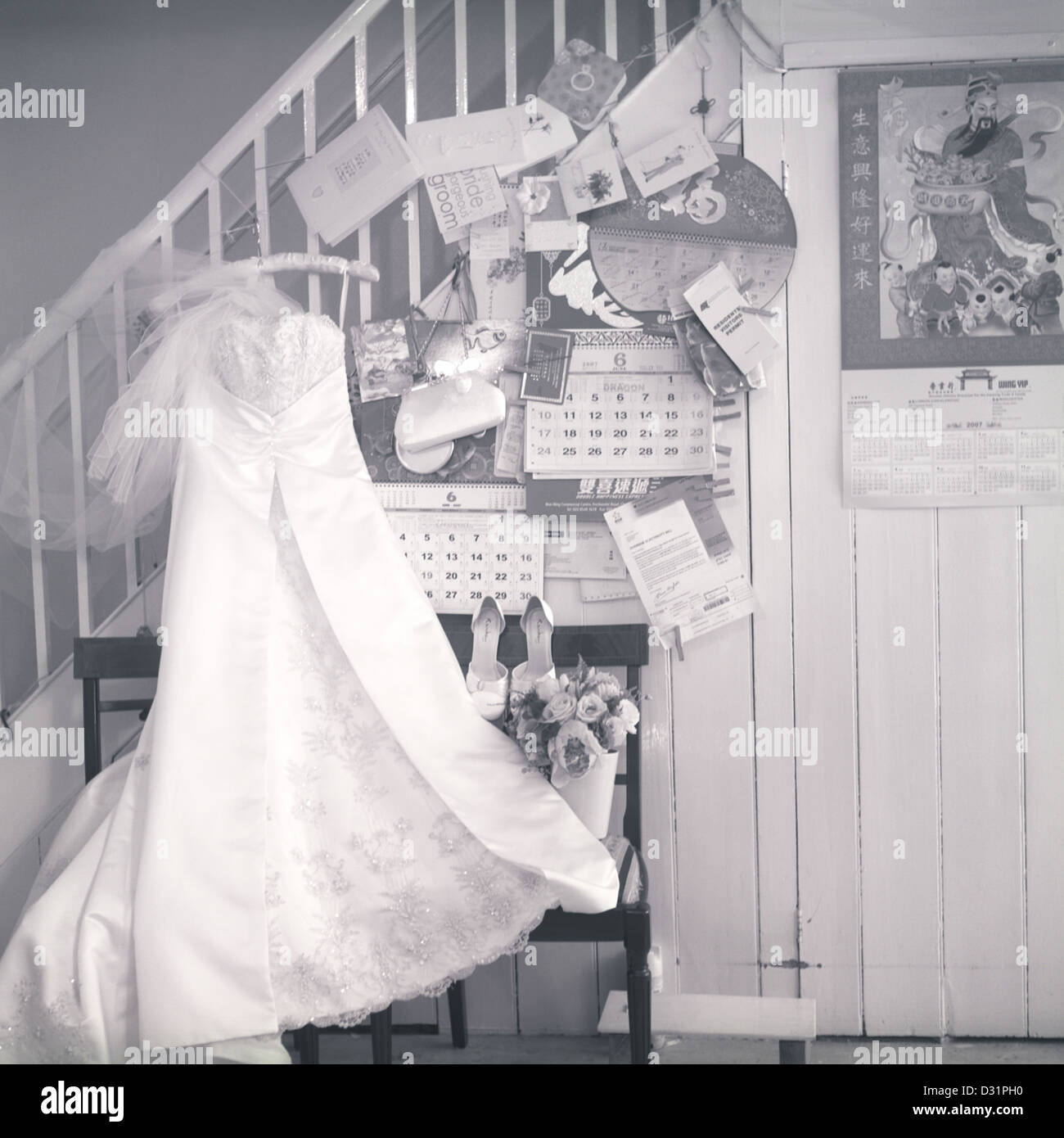 Cinese tradizionale matrimonio in Londra, Regno Unito Foto Stock