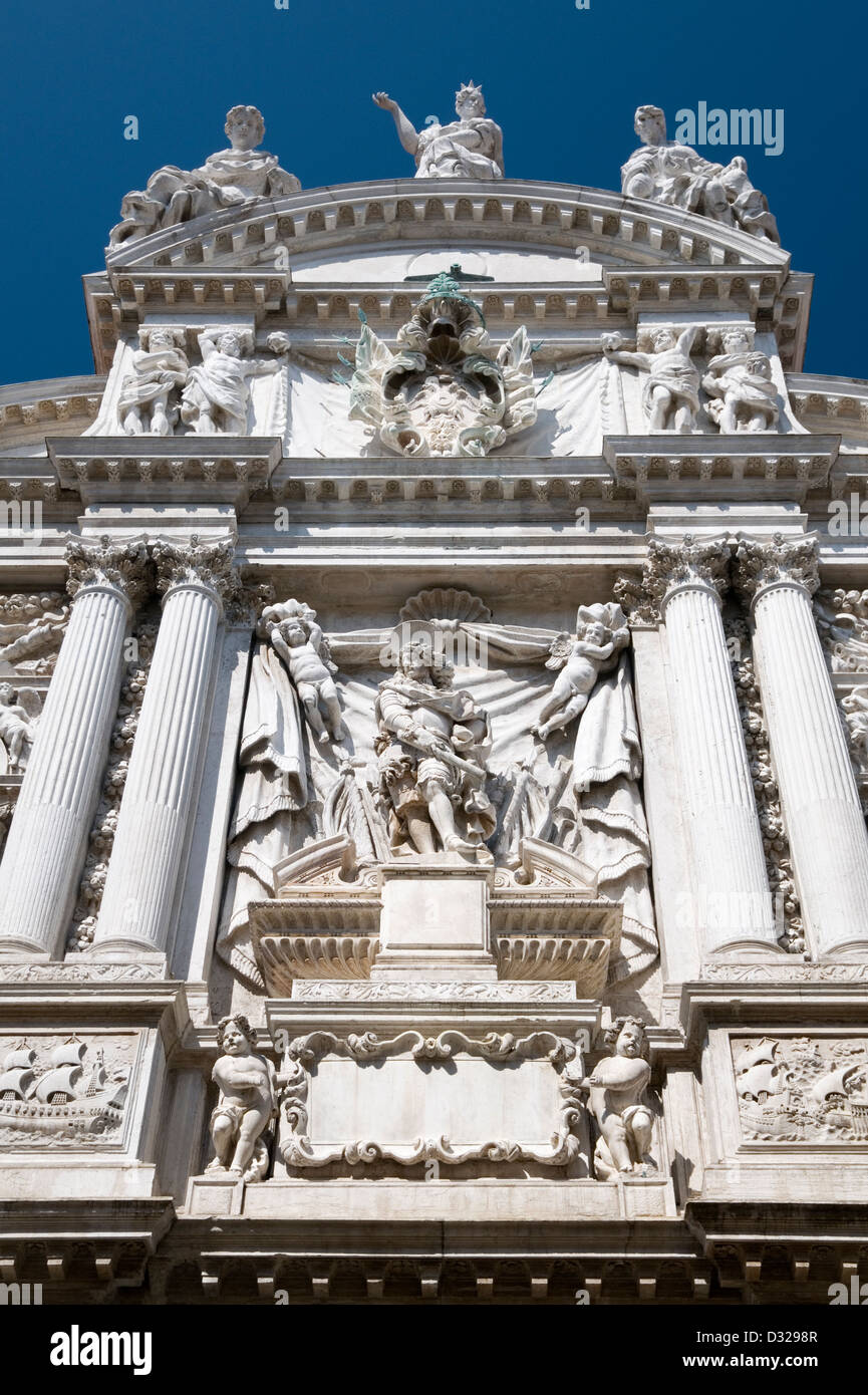 Chiesa Santa Maria del Giglio (Santa Maria Zobenigo, o Maria del Giglio), Campo Santa Maria del Giglio, San Marco, Venezia, Italia. Foto Stock