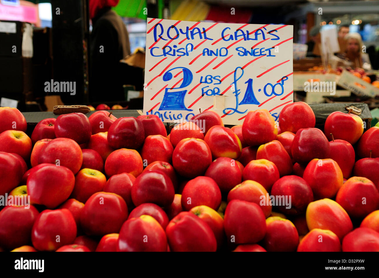 Leicester Outdoor mercato di frutta e verdura. Foto Stock