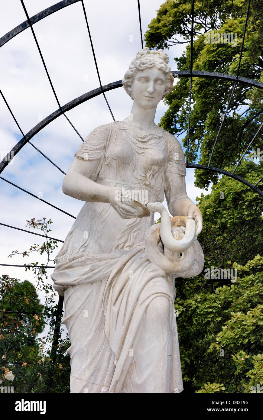 Statua di Trentham Gardens stock on trent England Regno Unito Foto Stock