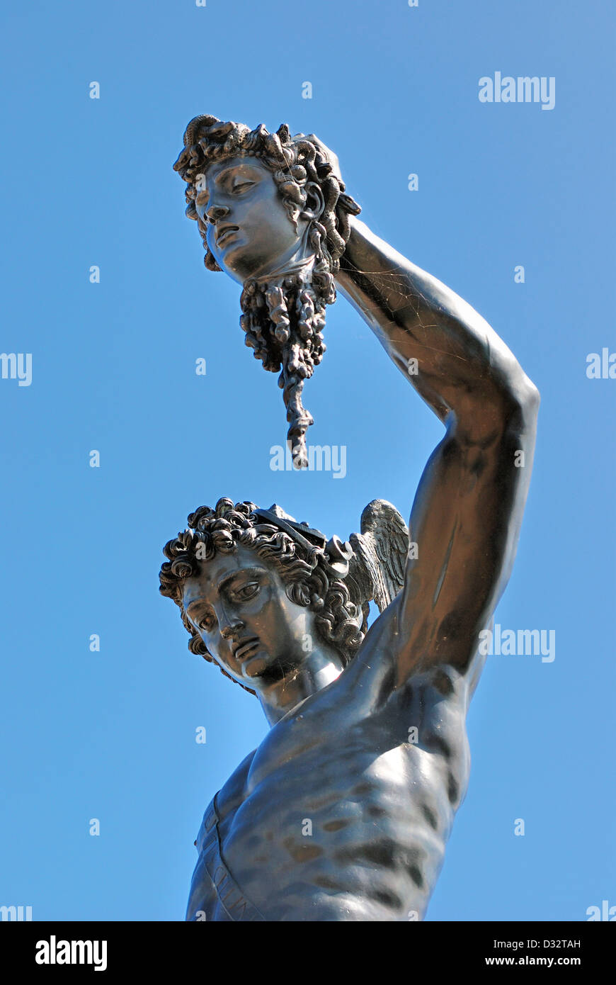 Perseo statua Trentham Gardens stoke on trent England Regno Unito Foto Stock