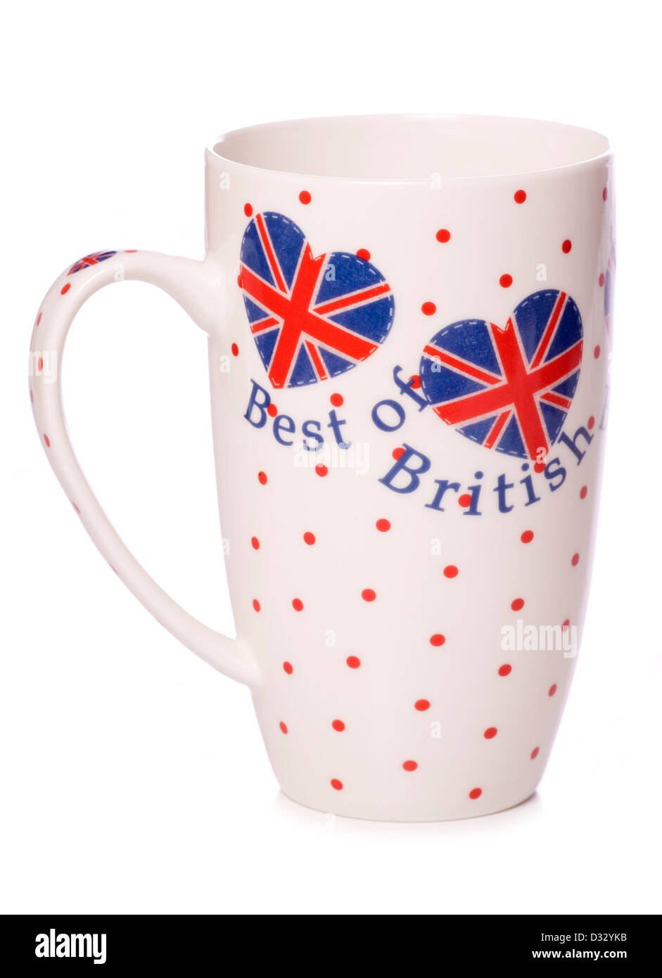 Best of british tazza da tè studio ritaglio Foto Stock