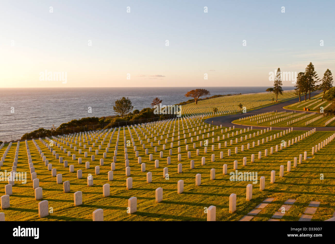 Cimitero militare di San Diego, California, Stati Uniti d'America Foto Stock