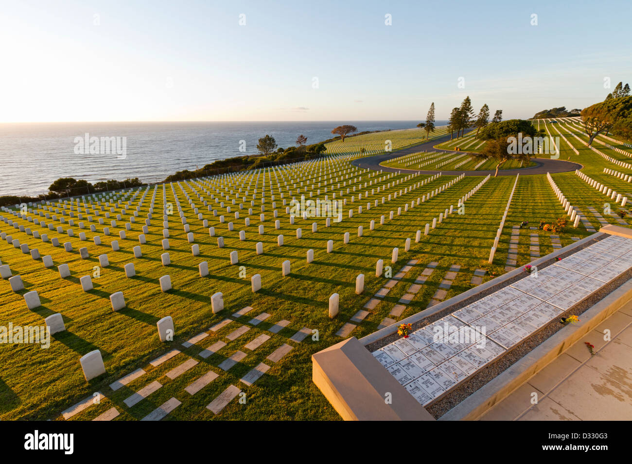 Cimitero militare di San Diego, California, Stati Uniti d'America Foto Stock