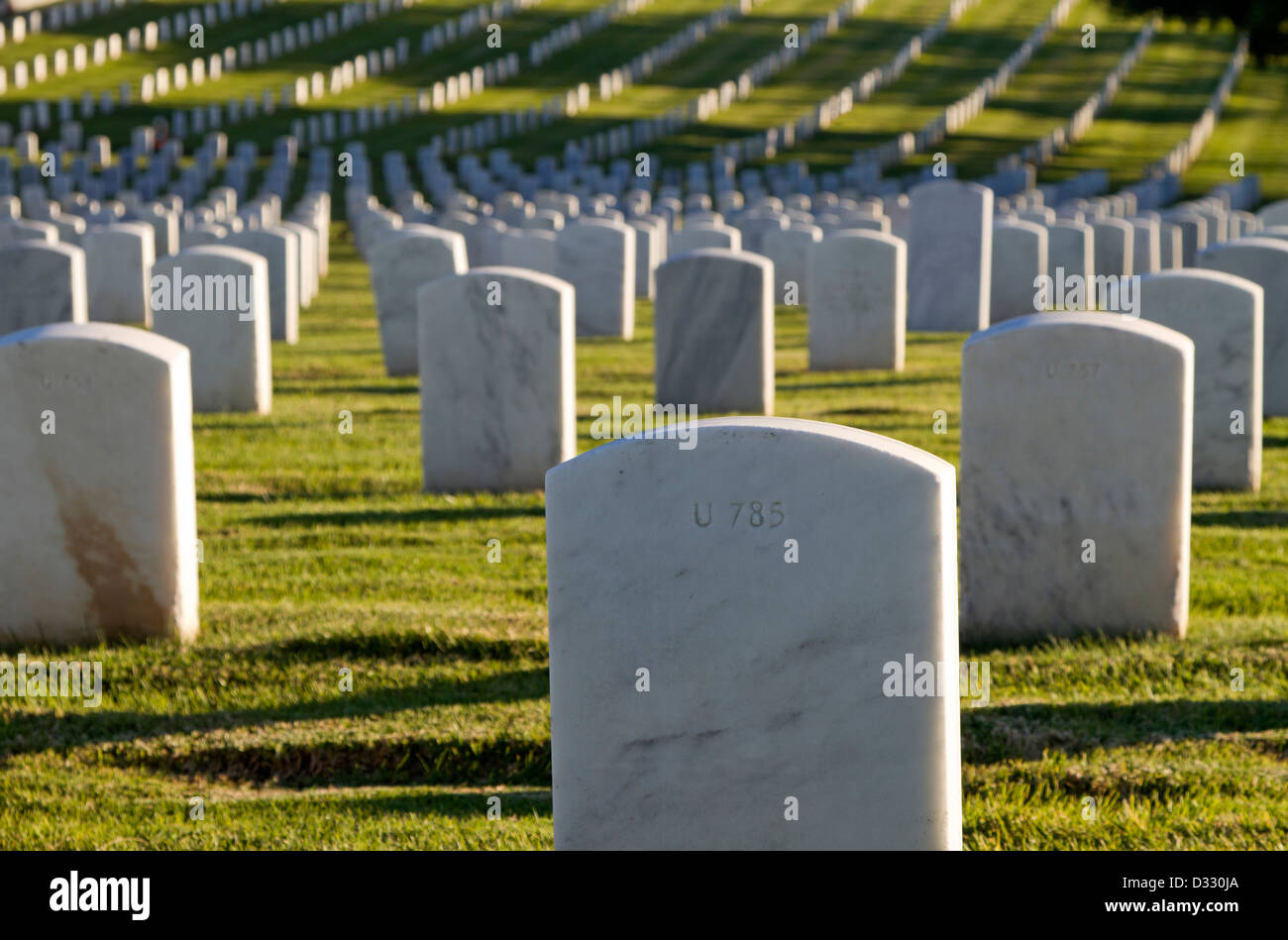 Cimitero militare di San Diego, California, Stati Uniti d'America Foto Stock