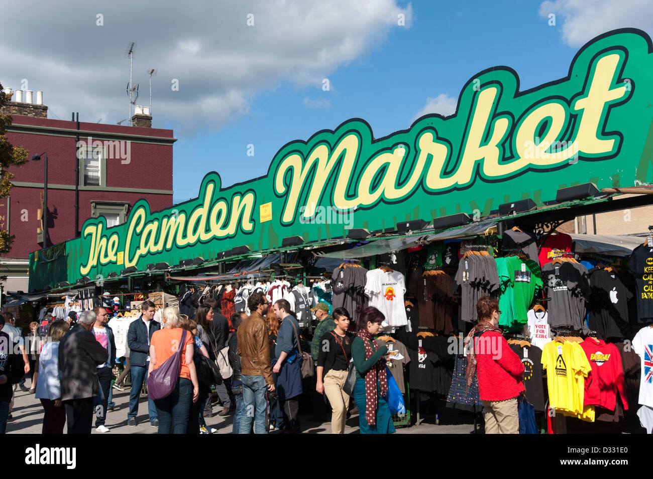 Il mercato di Camden, London, England, Regno Unito Foto Stock
