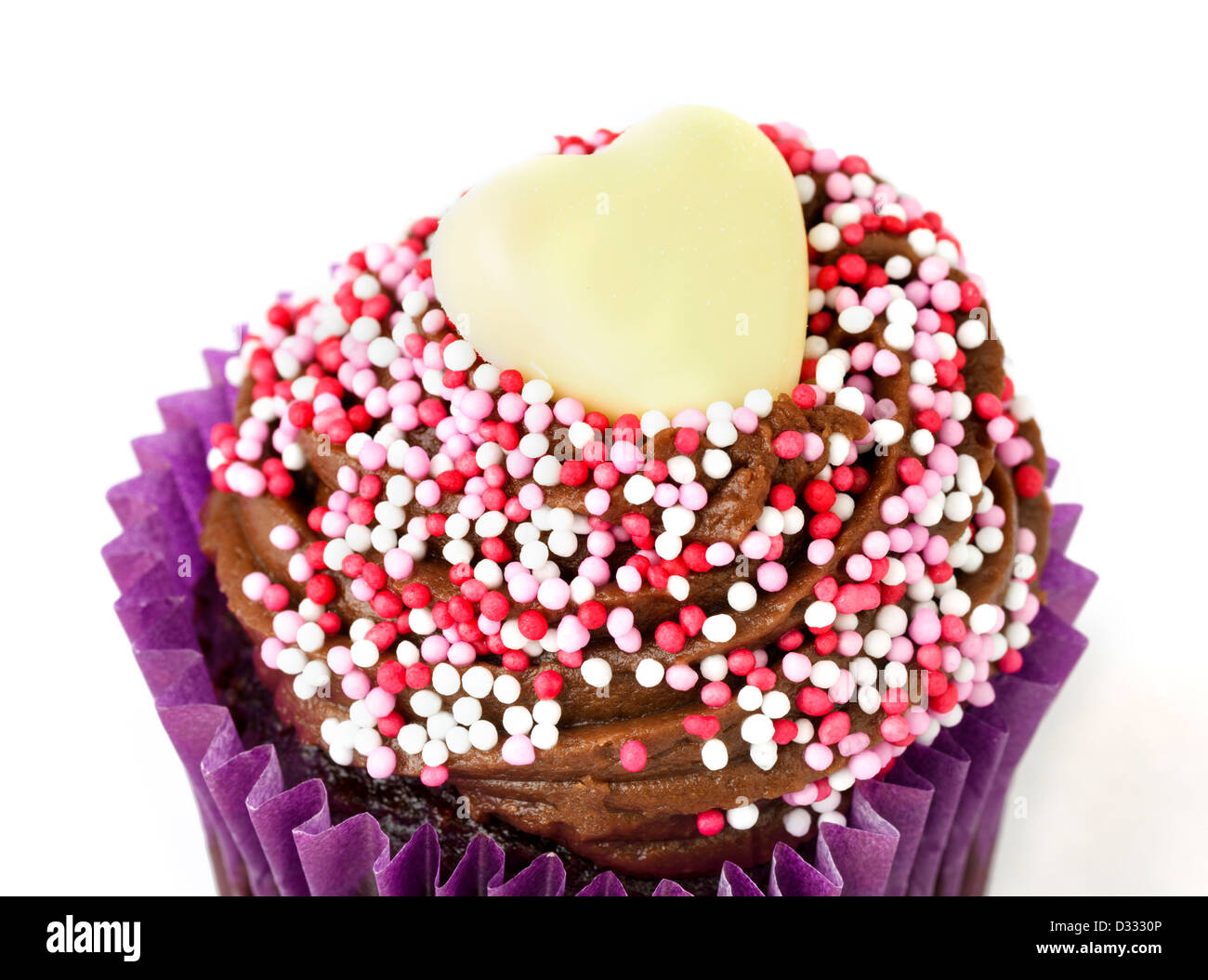 Il giorno di San Valentino Cupcake Foto Stock