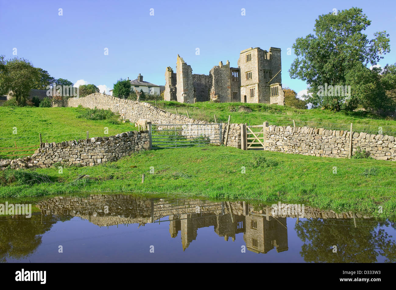 Sala Throwley Staffordshire Peak District estate Foto Stock