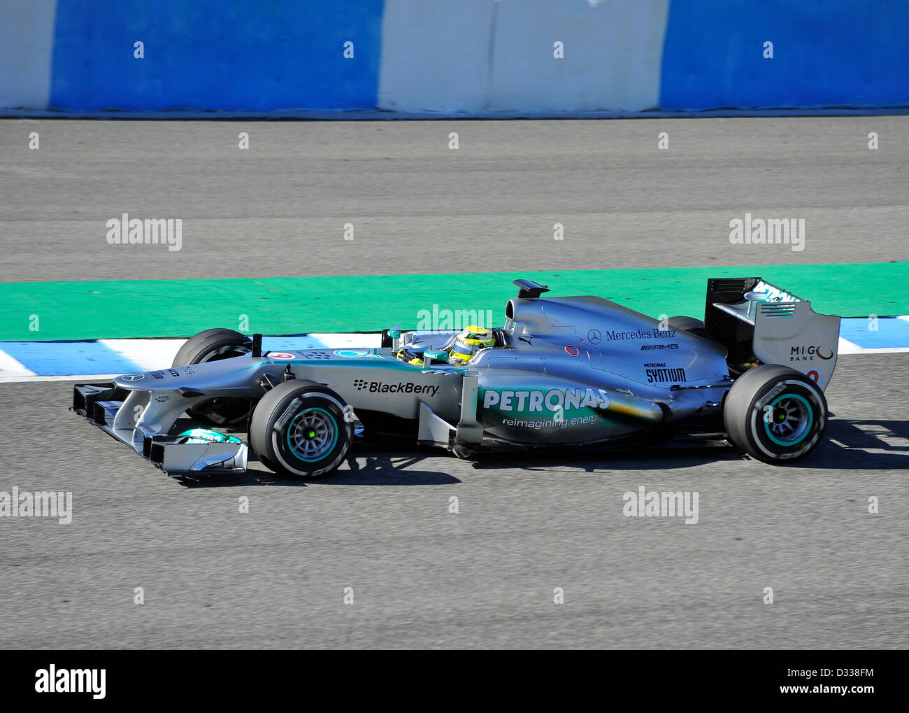 07.02.2013 Motorsport, Formula 1 test sul Circuito de Velocidad pista di Jerez de la Frontera, Spagna ---- Nico Rosberg (GER), Mercedes F1 W04 Foto Stock