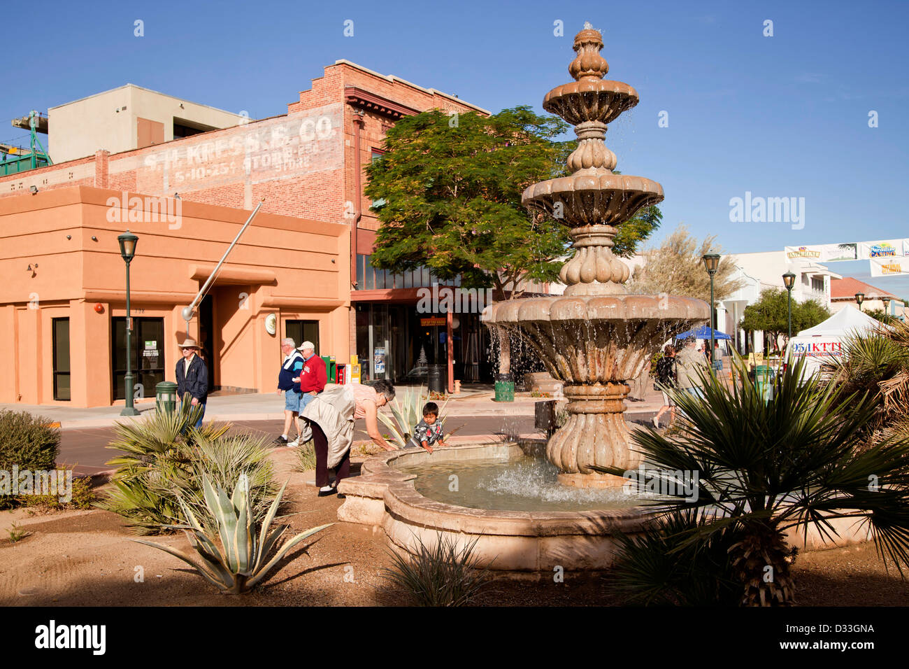 Fontana al centro di Yuma, Arizona, Stati Uniti d'America, STATI UNITI D'AMERICA Foto Stock
