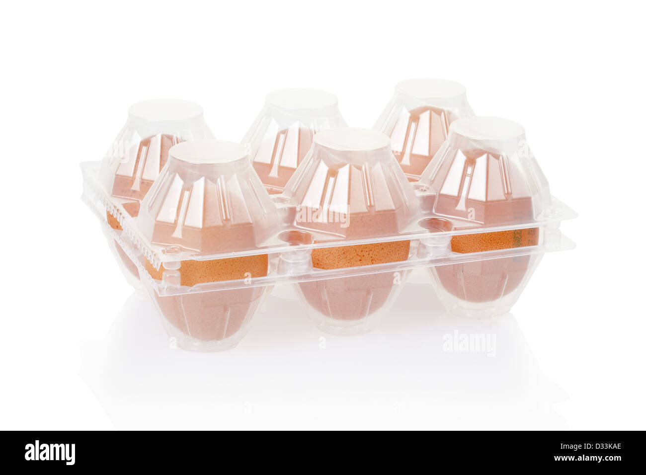 Uovo confezione in plastica Foto Stock