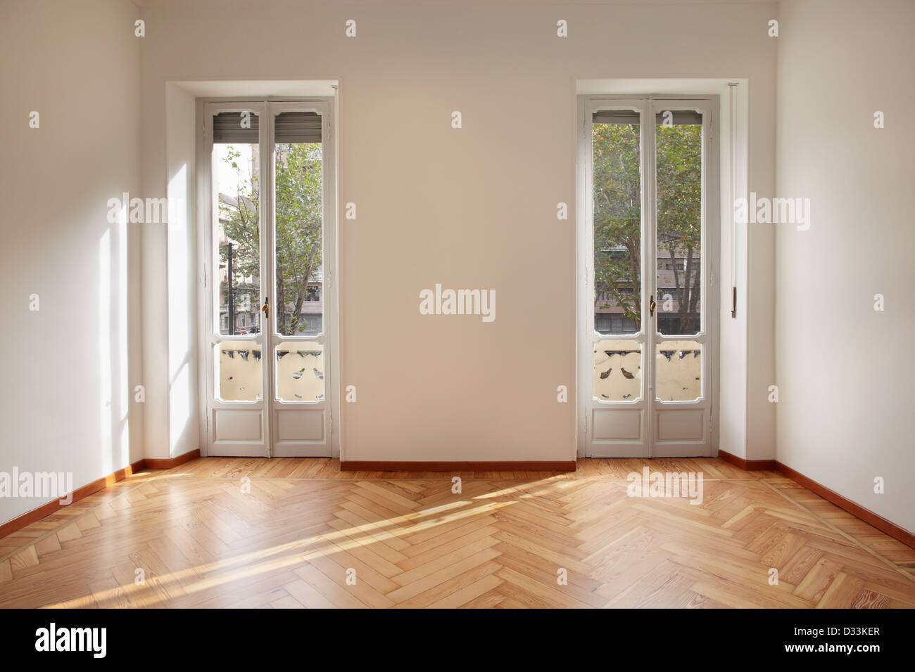 Moderno appartamento nuovo stanza vuota Foto Stock