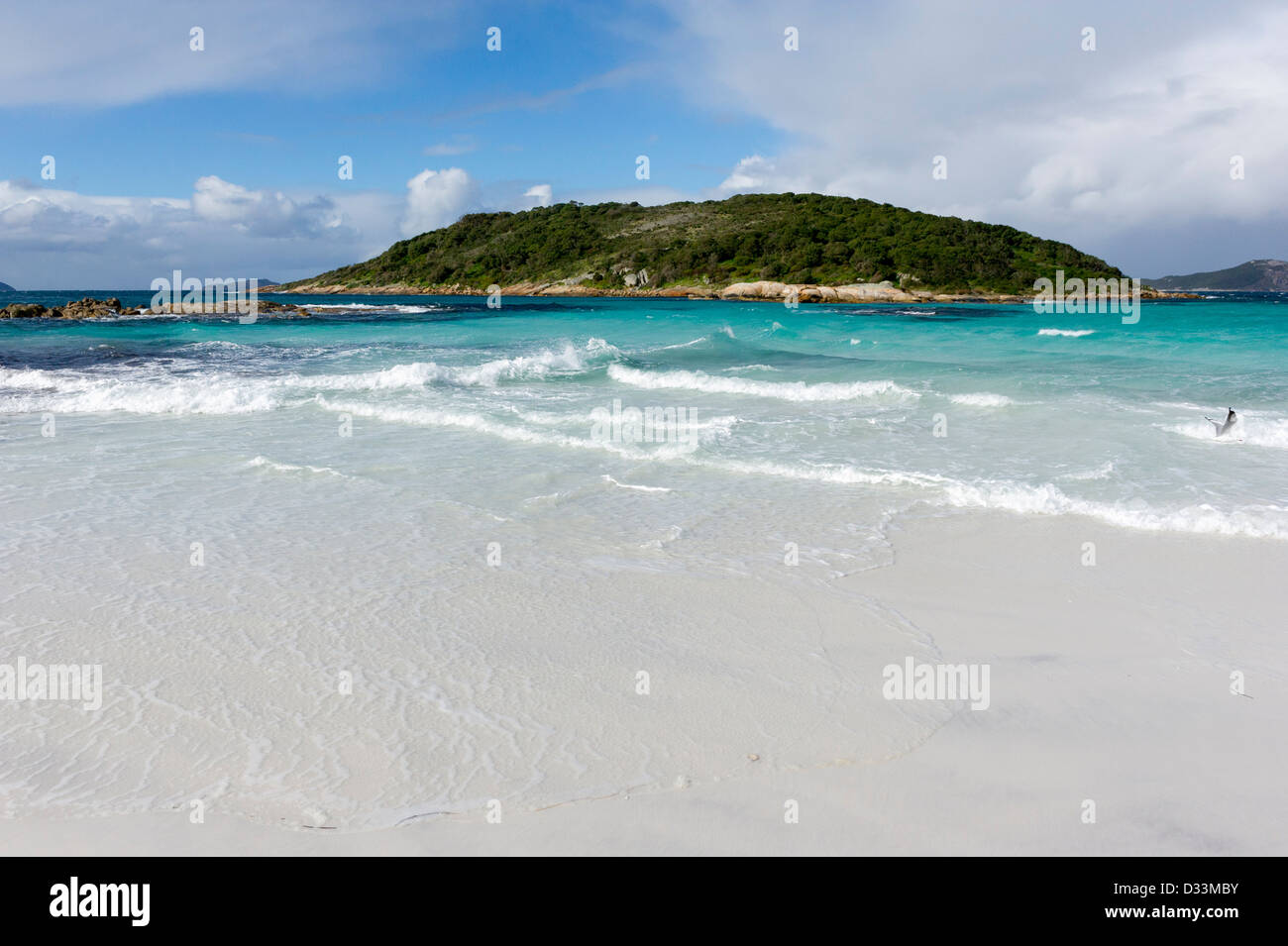 Isola sbagliata, King George Sound, nr Albany, Western Australia - l'isola è oggi una riserva naturale Foto Stock