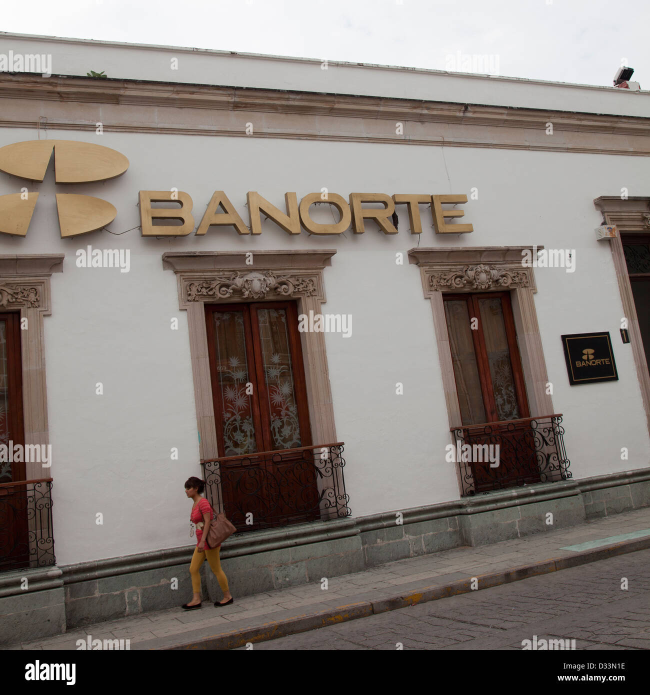 Banorte in Oaxaca - Messico Foto Stock