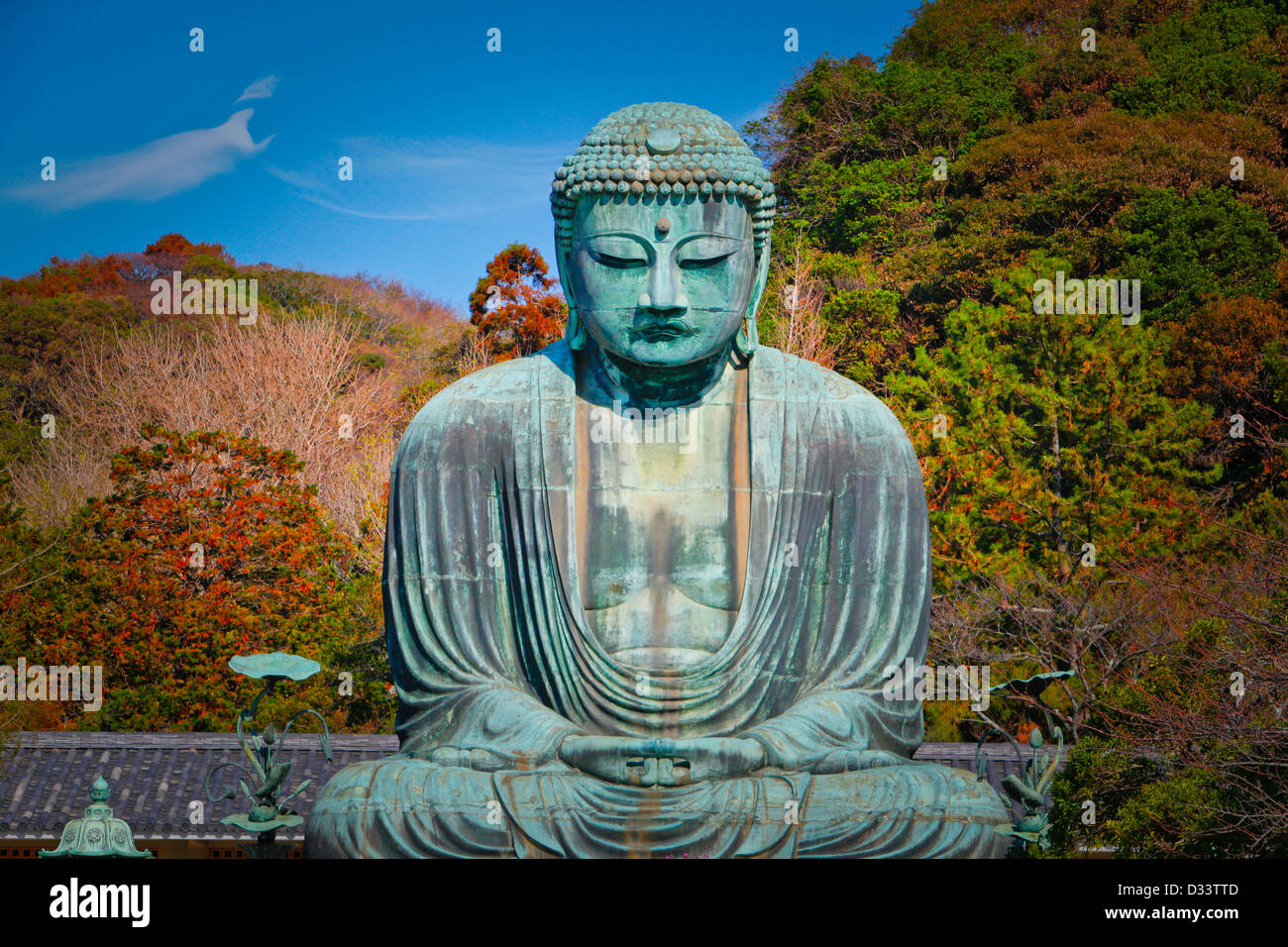 Il Grande Buddha a Kamakura, Giappone Foto Stock