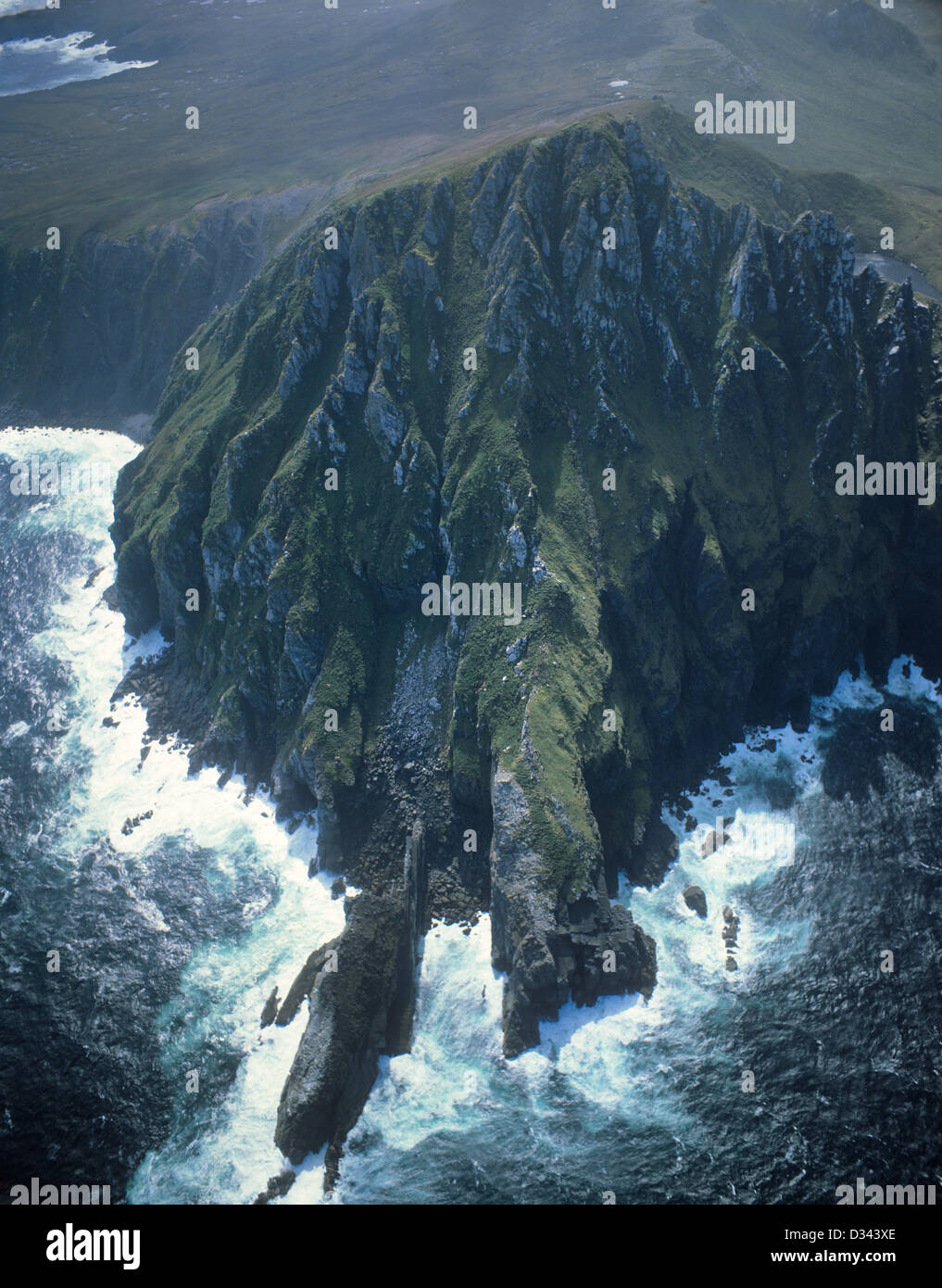 Il Cile, Capo Horn, Regione Magallanes, vista aerea di Capo Horn, il più meridionale del promontorio della Tierra del Fuego arcipelago Foto Stock