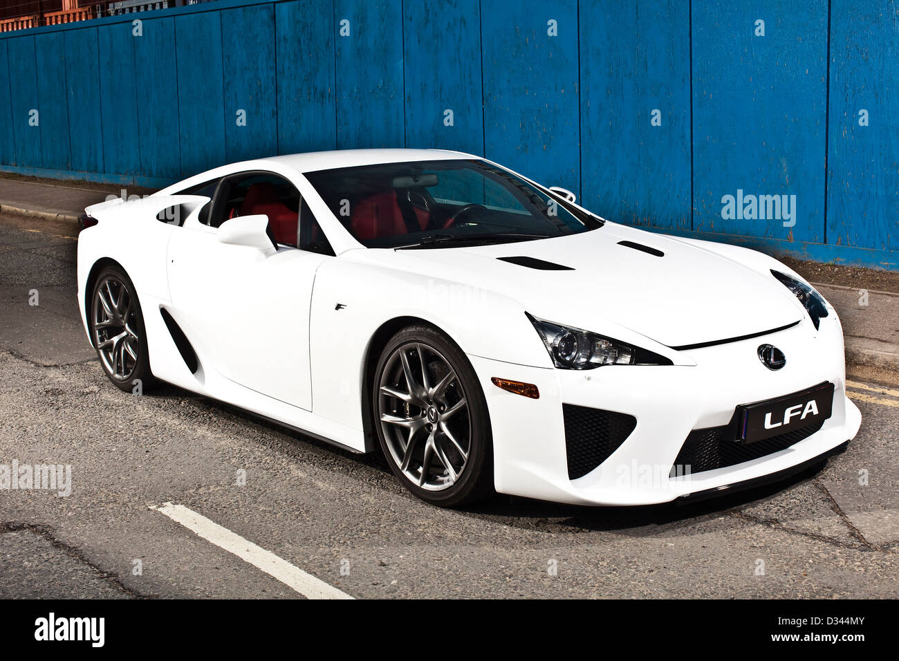 Hybrid Lexus LFA vettura sportiva elettrica, Londra, 21 03 2010 Foto Stock