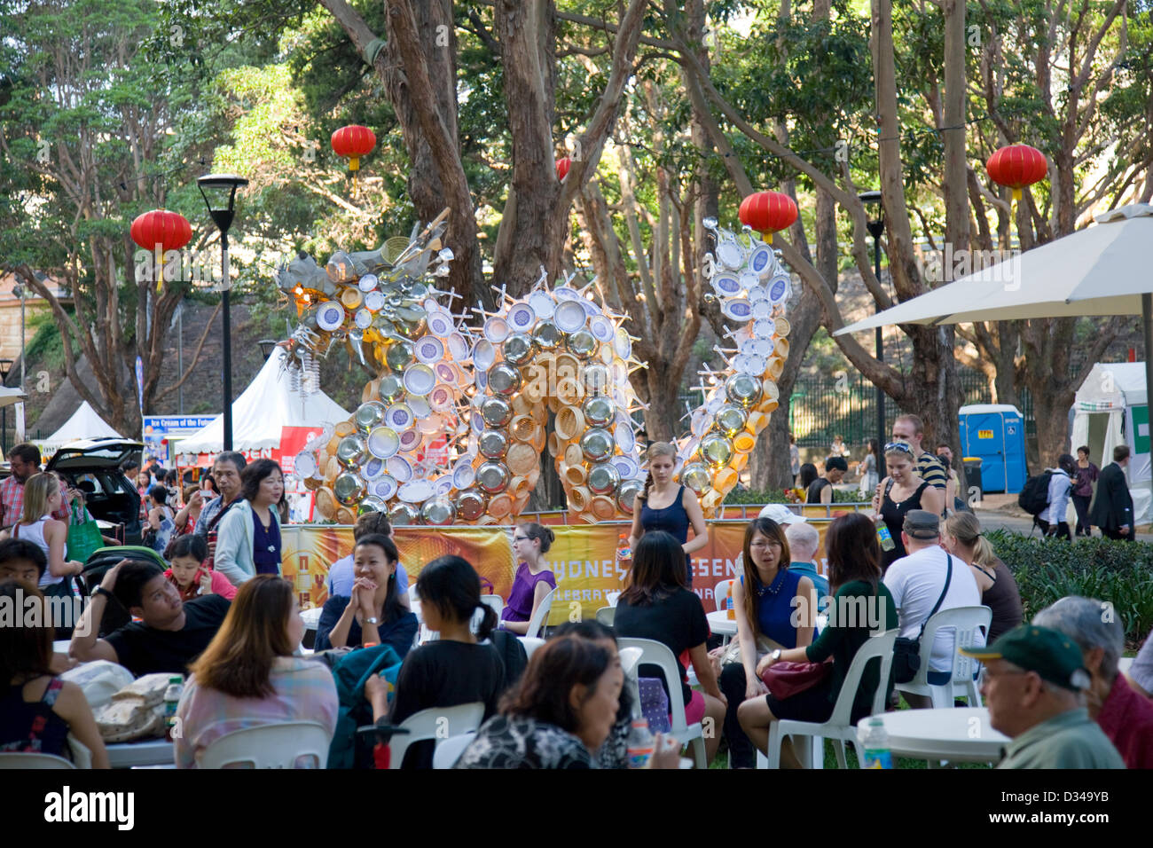 Sydney, Australia. 8 febbraio 2013. Anno Nuovo Cinese festeggiamenti lanciato a Belmore park Sydney, Australia. 8 febbraio 2013 Credit: martin berry / Alamy Live News Foto Stock