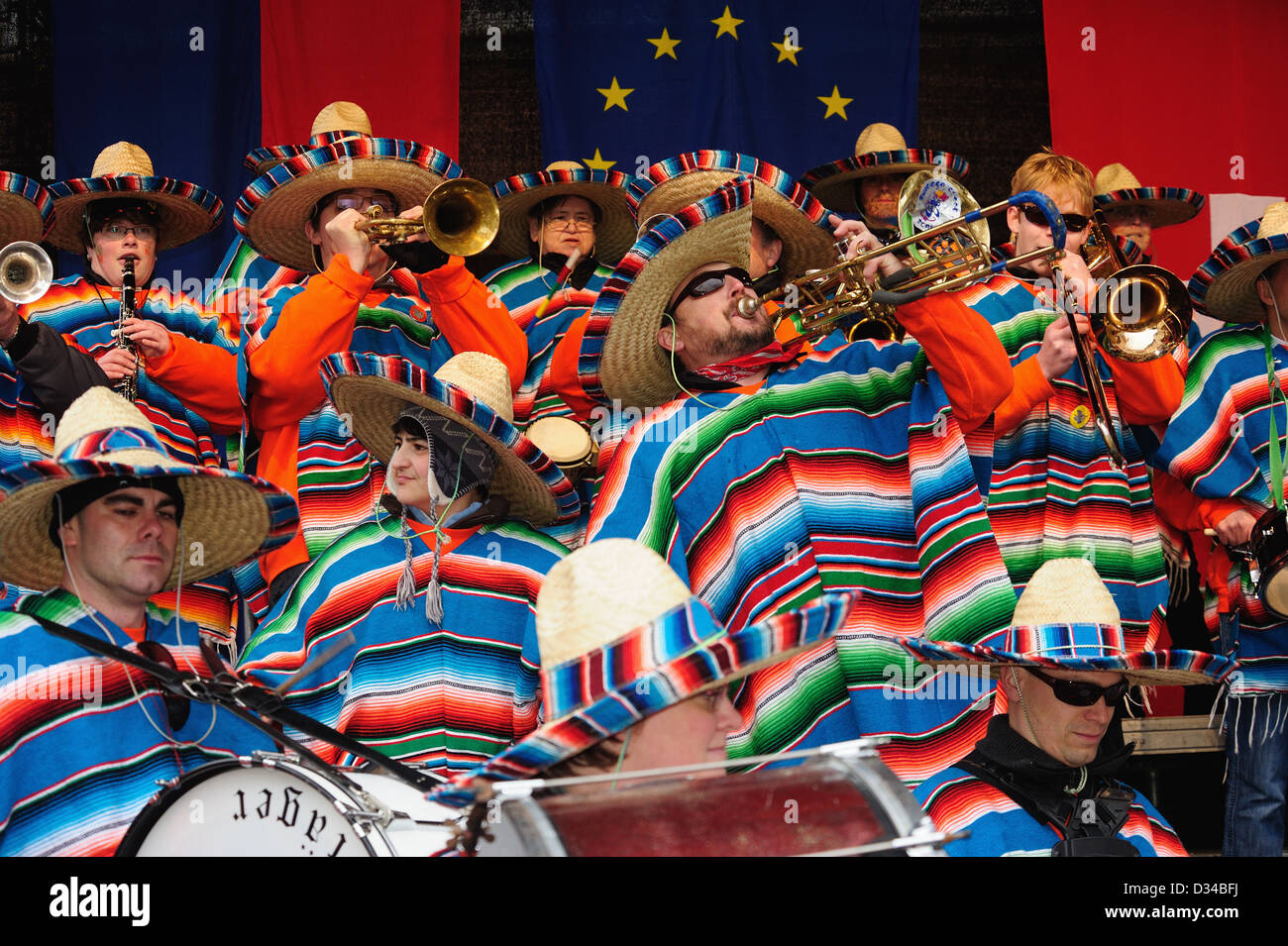 Guggen "Los Krawallos" - Schwaebisch Gmuend, Deutschland Foto Stock