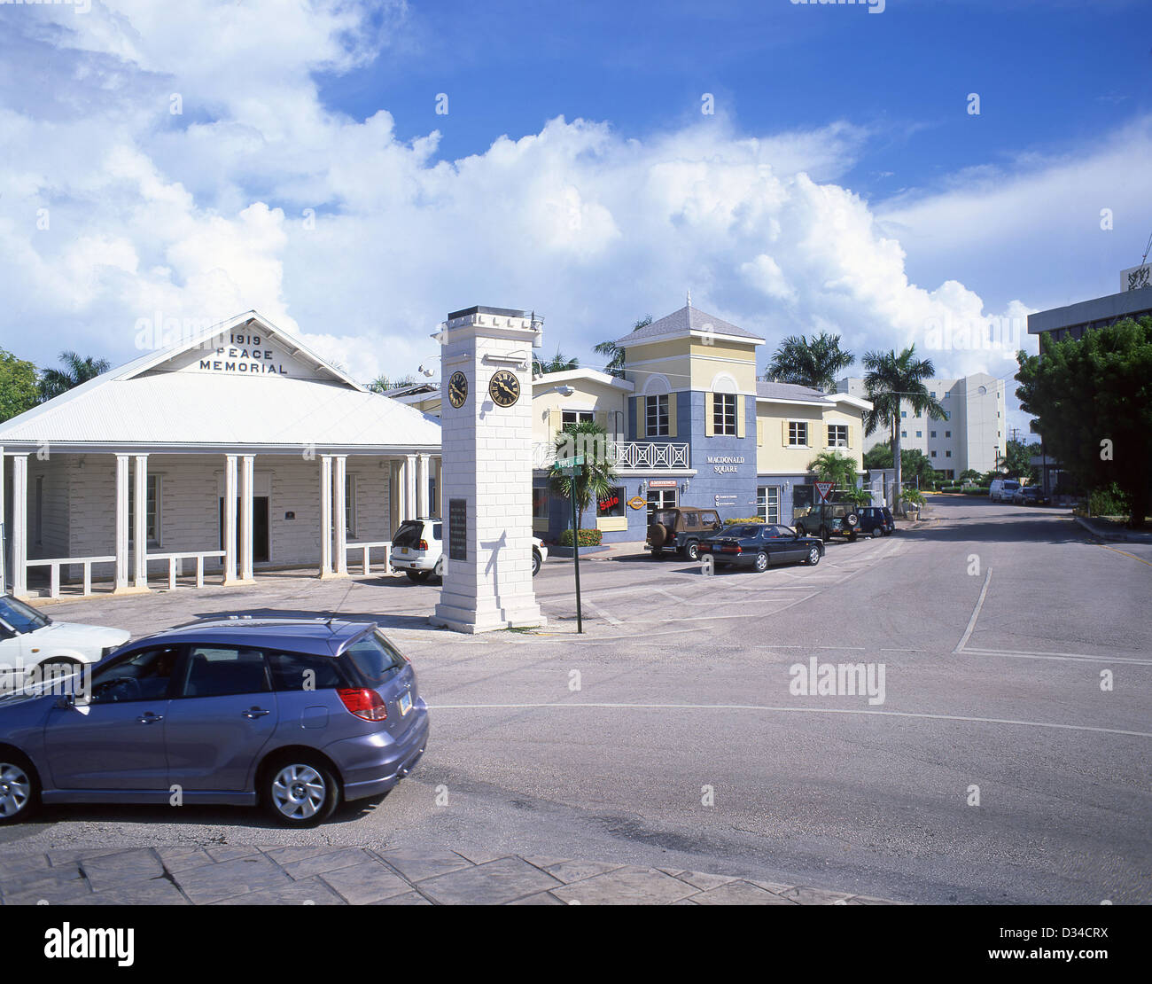 MacDonald Square, George Town, Grand Cayman, Isole Cayman, Antille Maggiori, dei Caraibi Foto Stock