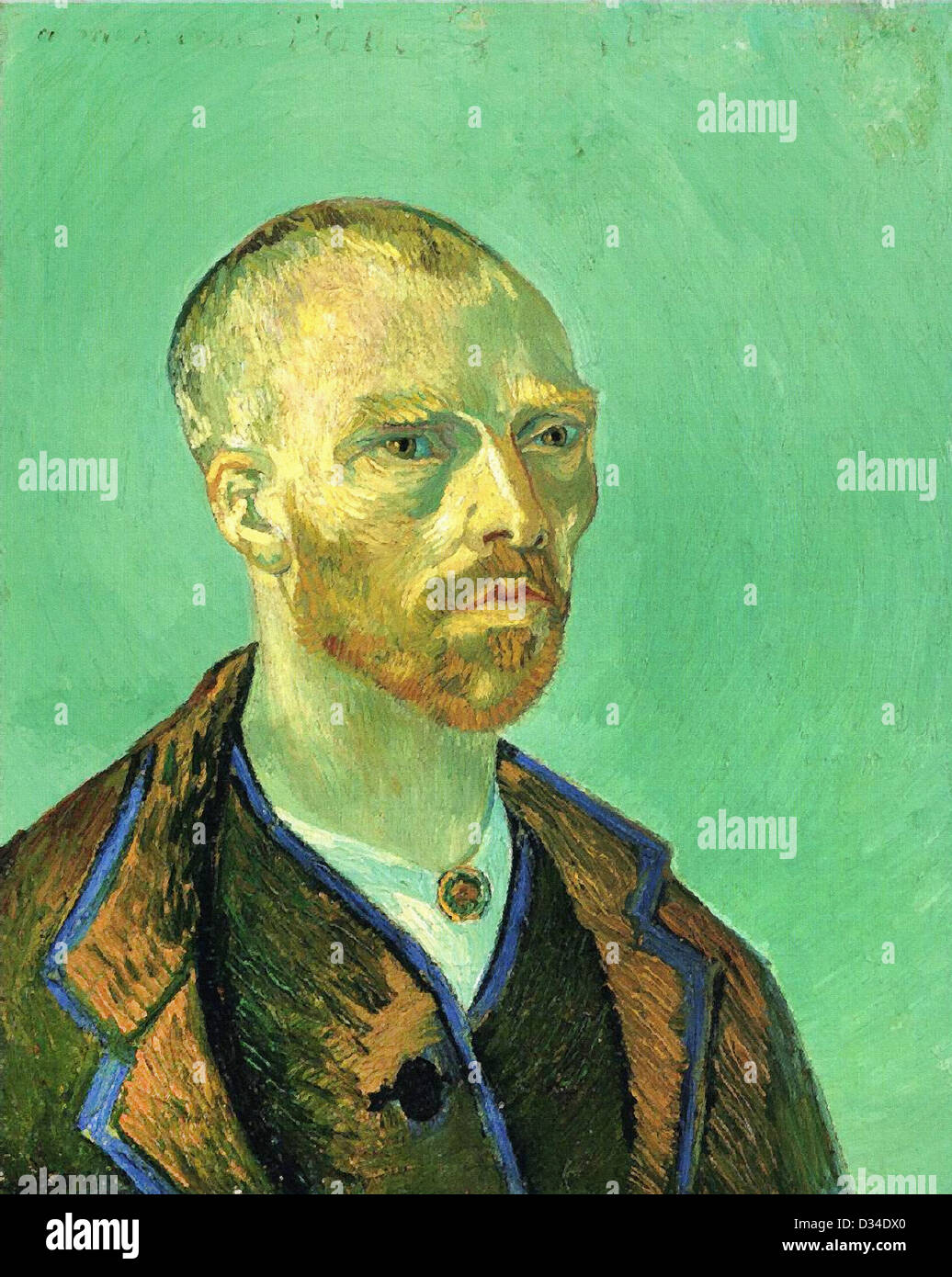 Vincent van Gogh, Autoritratto dedicato a Paolo . 1888. Post-Impressionism. Olio su tela. Fogg Art Museum di Cambridge Foto Stock