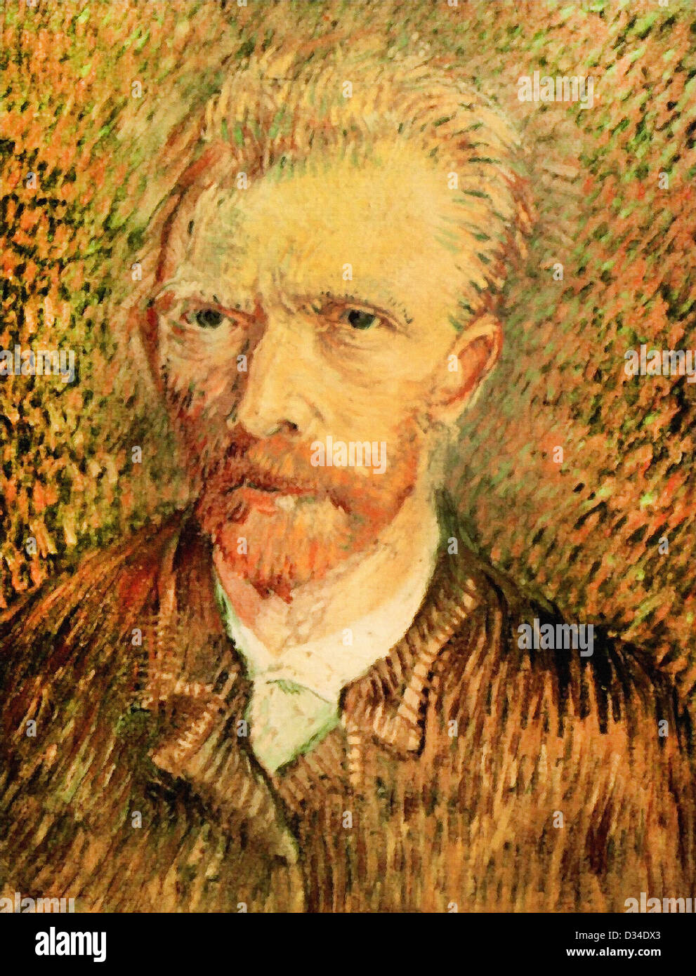 Vincent van Gogh, Autoritratto dedicato a Paul Gauguin. 1888. Post-Impressionism. Olio su tela. Fondazione Bührle, Zurigo Foto Stock