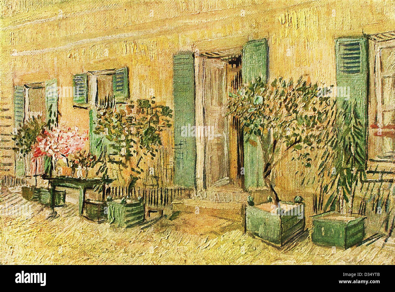 Vincent van Gogh, esterno di un ristorante a Asnieres. 1887. Post-Impressionism. Olio su tela. Van Gogh Museum di Amsterdam Foto Stock