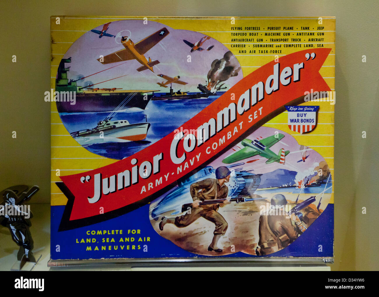 Durante la Seconda guerra mondiale era comandante Junior Army Navy Combattere gioco impostato - USA Foto Stock