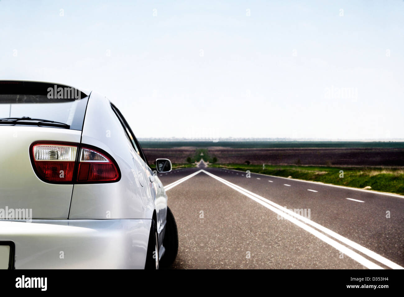 Sport auto in autostrada Foto Stock