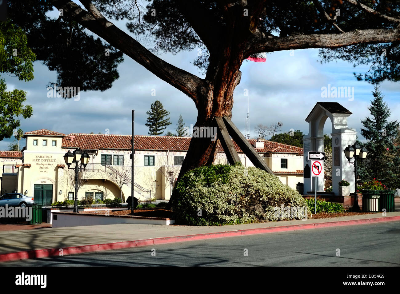 Saratoga fire department headquarter, California, Stati Uniti d'America. Foto Stock