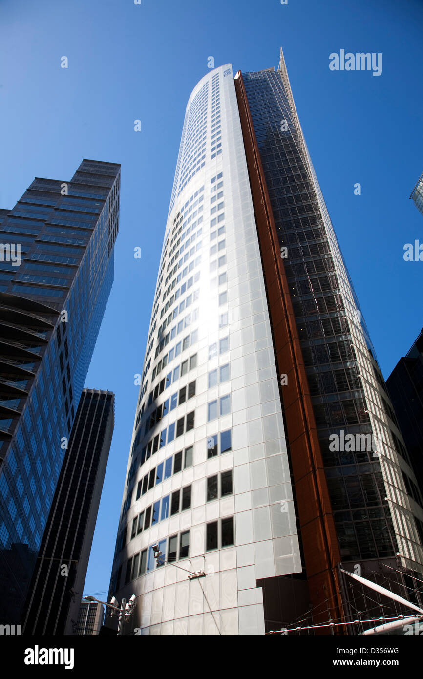 Il luogo di Aurora - RBS Tower Building grazie lo skyline del CBD di Sydney Australia Foto Stock
