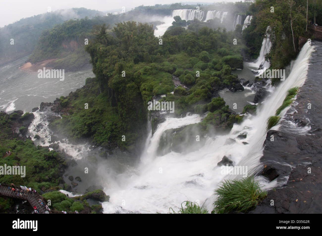 Iguassu Falls, Iguacu parco nazionale. Lato Argentinan Foto Stock