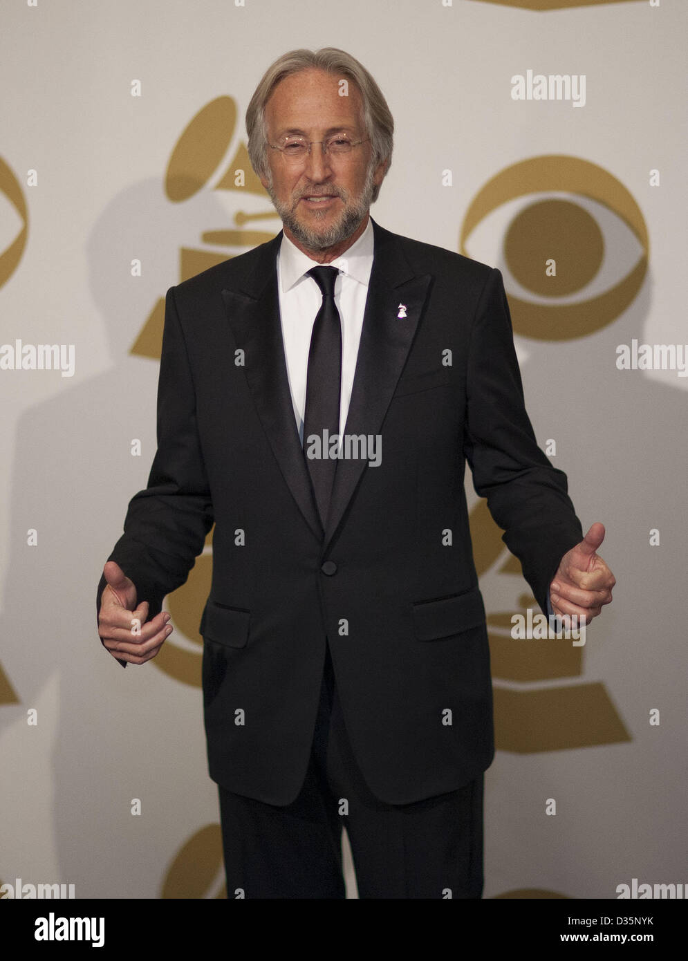 Febbraio 10, 2013 - Los Angeles, California, Stati Uniti d'America - Neil R. Portnow, presidente della National Academy of Recording Arts and Sciences presso la 55th Annual Grammy Awards press room a Staples Center a Los Angeles, la California il Domenica 10 Febbraio, 2013. (Credito Immagine: © Armando Arorizo/Prensa Internacional/ZUMAPRESS.com) Foto Stock