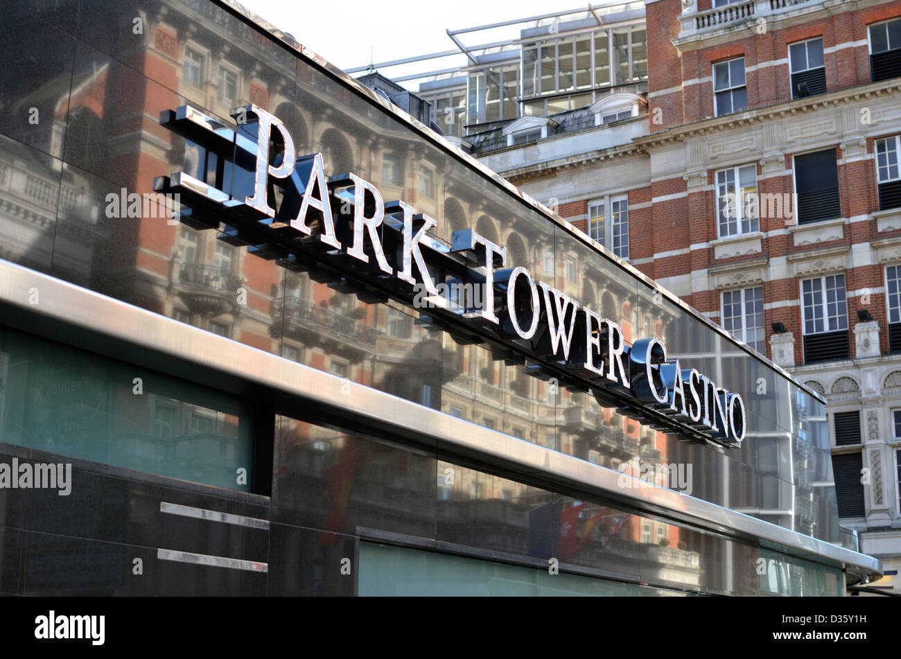 Park Tower Casino, Knightsbridge di Londra, Regno Unito Foto Stock