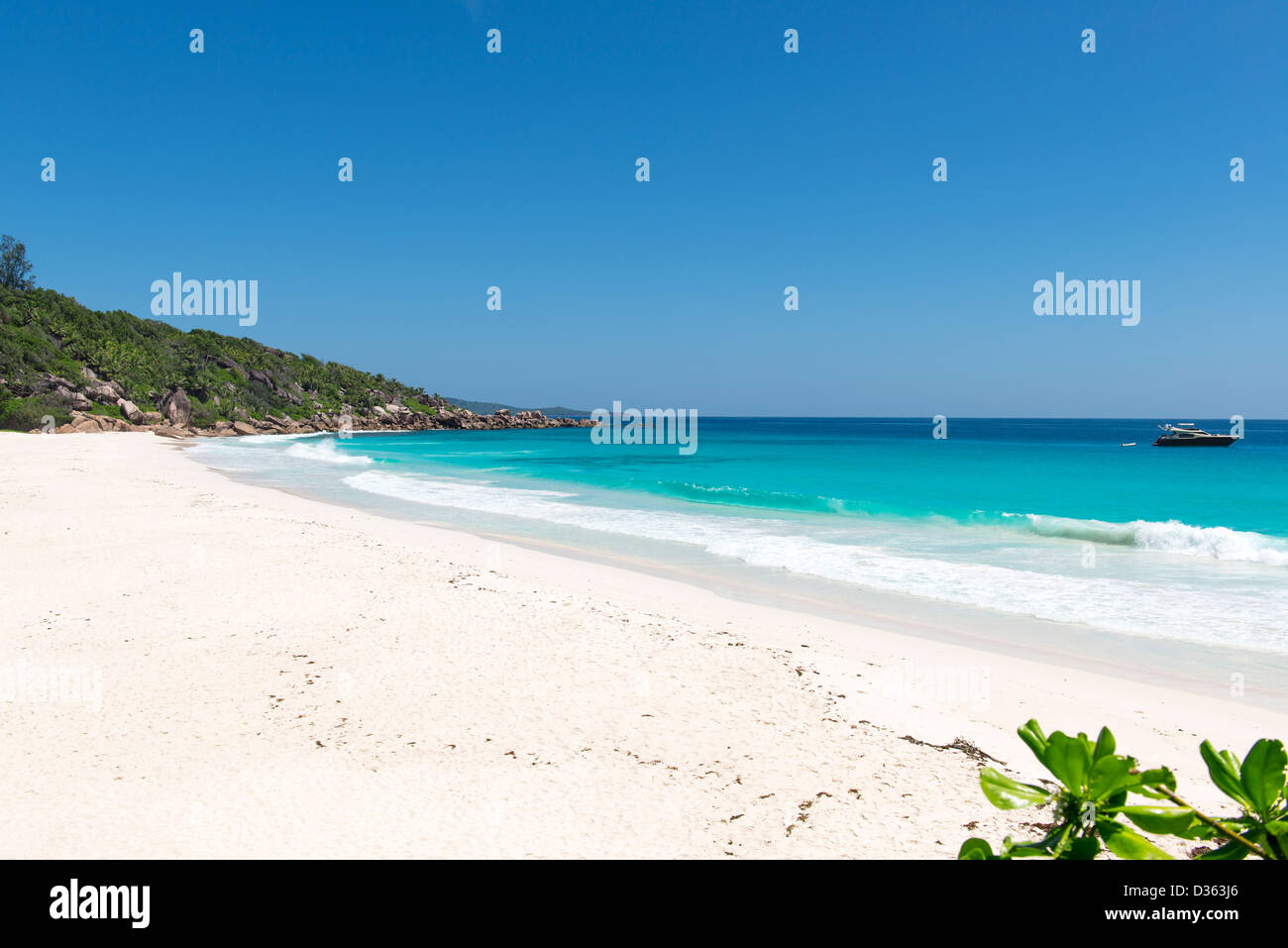 Coco Beach in Seychelles Foto Stock