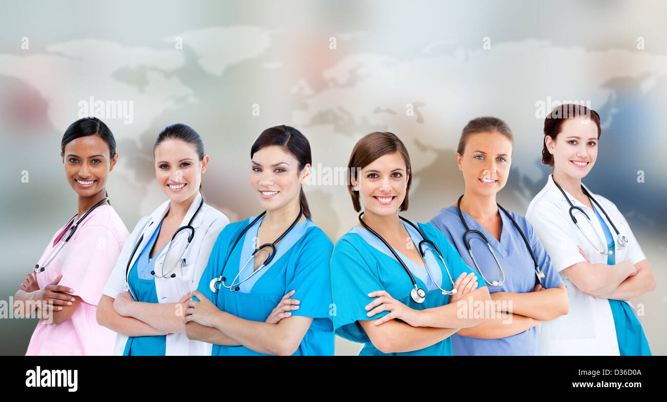 Operai medici Foto Stock