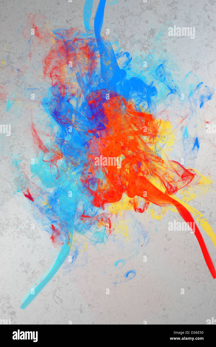 Artistico gli spruzzi di vernice Foto Stock