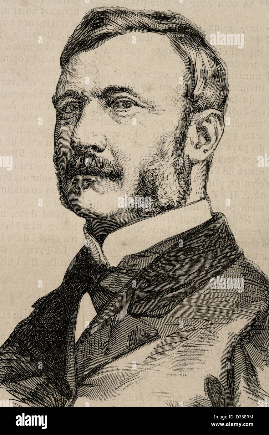 Jules Louis Joseph Brame (1808-1878). Uomo politico francese. L'incisione nell'illustrazione, Journal Universel, 1870. Foto Stock