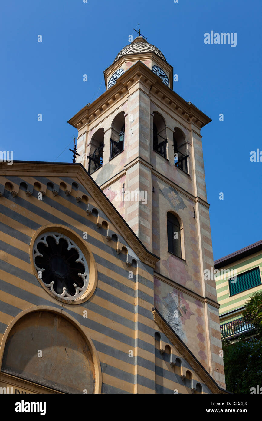 Portofino- bellissimo porto marittimo in Italia Foto Stock