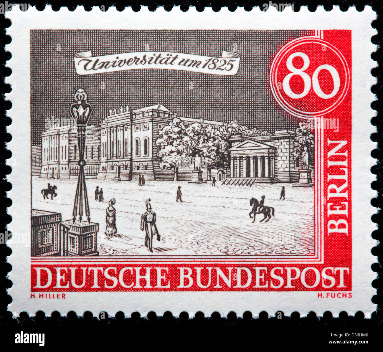 Università, 1825 francobollo, Germania, 1962 Foto Stock