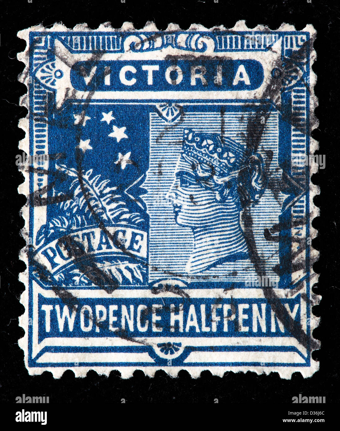 La regina Victoria, francobollo, Australia, 1901 Foto Stock